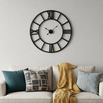Iron Analog Round Wall Clock-AMAZON FACTORY
