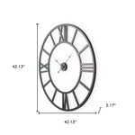 Iron Analog Round Wall Clock-AMAZON FACTORY