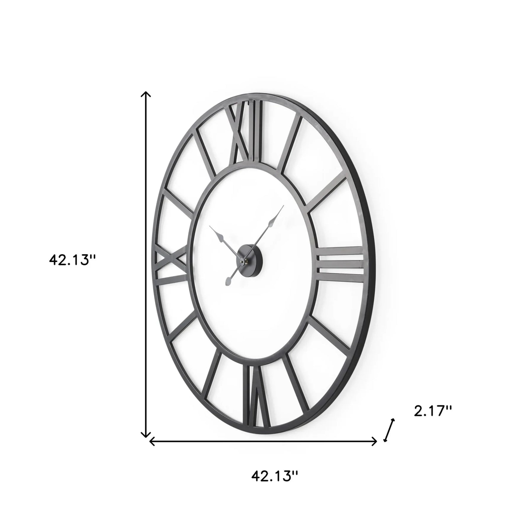 Iron Analog Round Wall Clock-AMAZON FACTORY