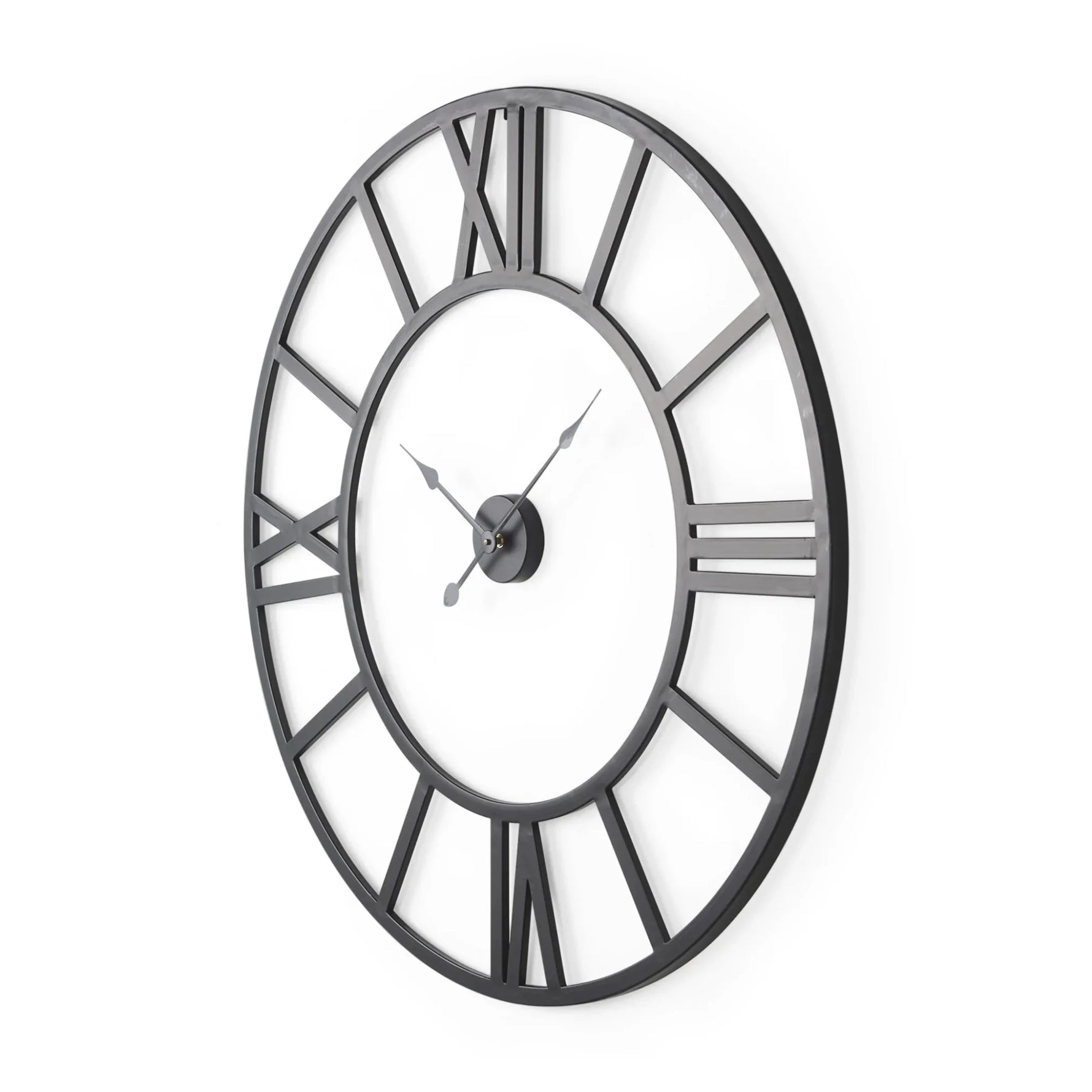 Iron Analog Round Wall Clock-AMAZON FACTORY