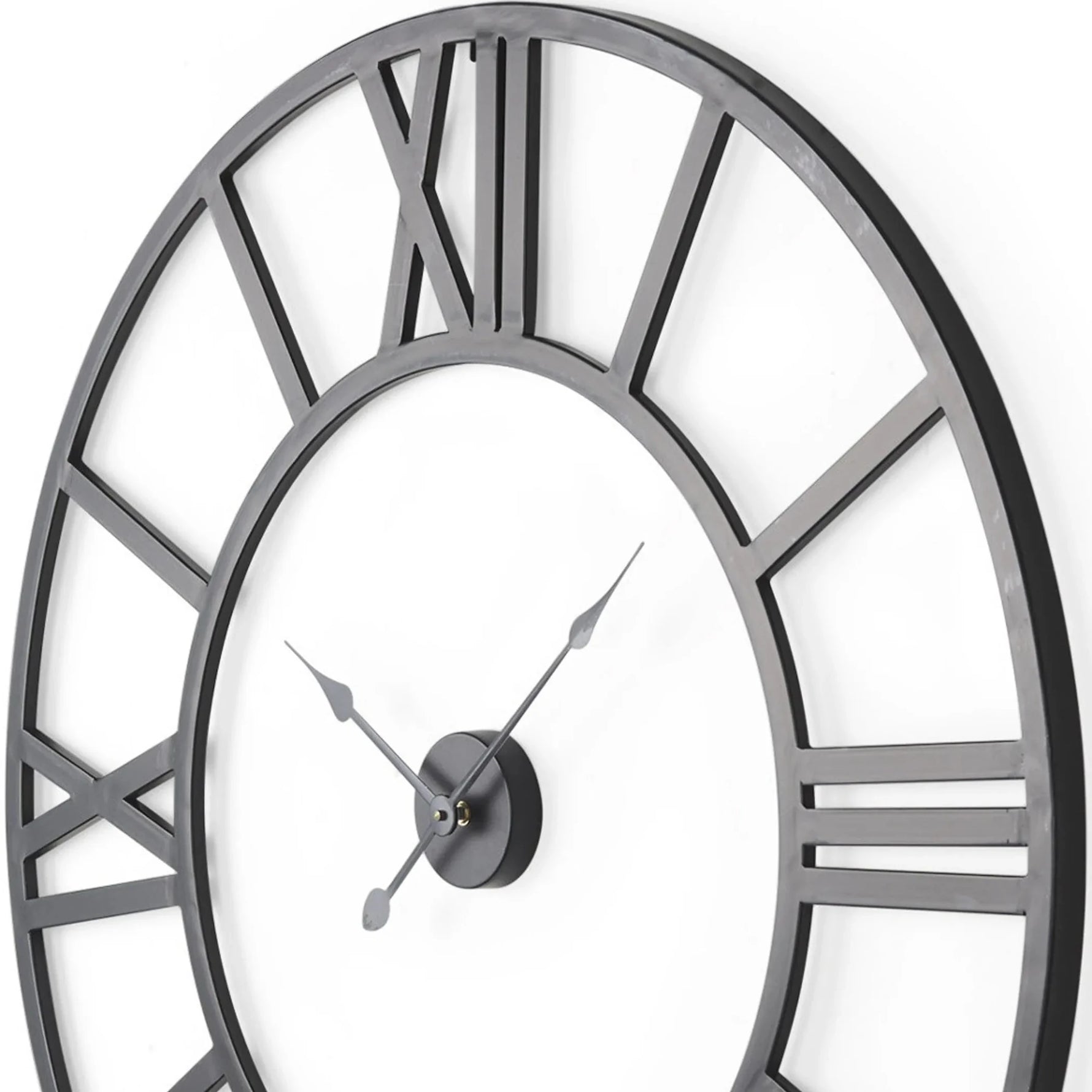 Iron Analog Round Wall Clock-AMAZON FACTORY