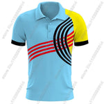 Italy National Team 2024 Casual Polo T Shirts Men Camiseta Italian Blue Short Sleeve Jersey clothing Business clothes-AMAZON FACTORY