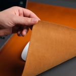 Jersey Tan Leather Desk Pad for Office and Home-AMAZON FACTORY