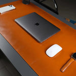 Jersey Tan Leather Desk Pad for Office and Home-AMAZON FACTORY