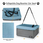 JESPET & GOOPAWS Dog Booster Seats for Cars, Portable Dog Car Seat Travel Carrier with Seat Belt for 24lbs Pets - AMAZON FACTORY