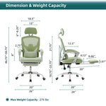 JHK Ergonomic Reclining High Back Mesh Living Room Rocking Gaming Chair Computer Desk Swivel Rolling Lumbar Support Pillow-AMAZON FACTORY