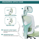 JHK Ergonomic Reclining High Back Mesh Living Room Rocking Gaming Chair Computer Desk Swivel Rolling Lumbar Support Pillow-AMAZON FACTORY