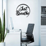 Just Breathe Metal Wall Art-AMAZON FACTORY