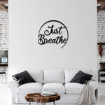 Just Breathe Metal Wall Art-AMAZON FACTORY