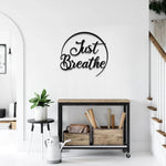 Just Breathe Metal Wall Art-AMAZON FACTORY