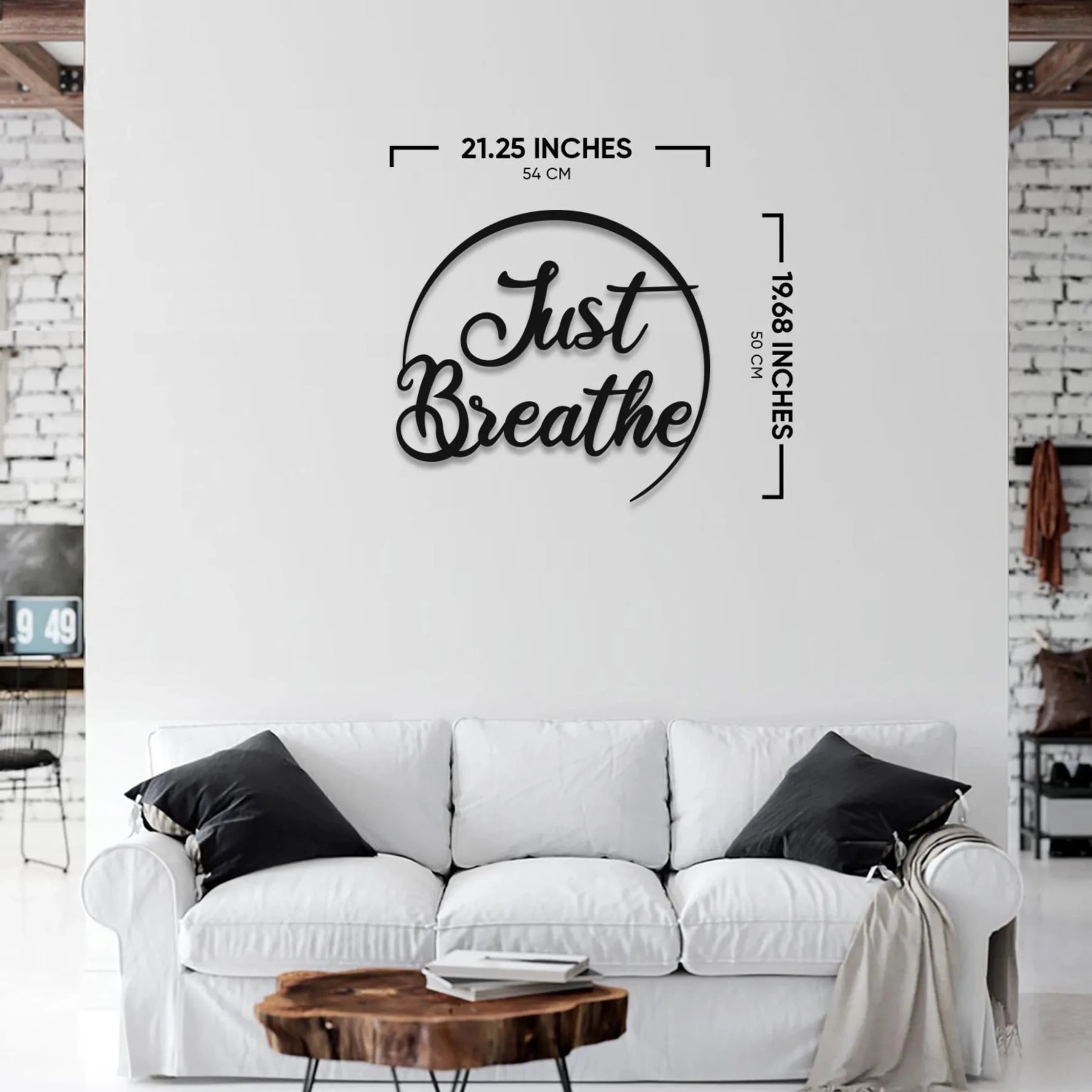 Just Breathe Metal Wall Art-AMAZON FACTORY