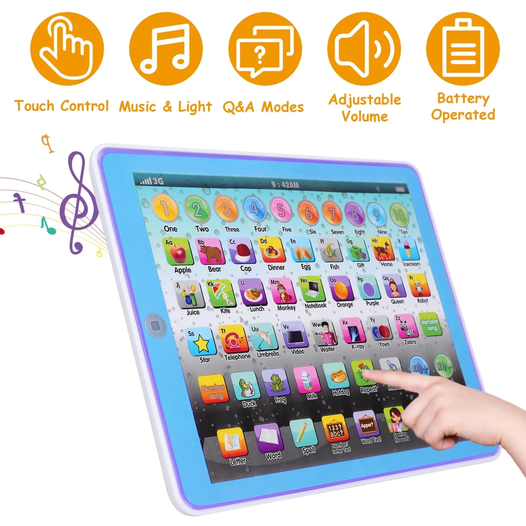Kid Baby Toddler Tablet Toy Educational Learning Study Tablet Pad-AMAZON FACTORY