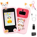 Kids Toy Smartphone Dual Camera Phone Touchscreen Learning Toy-AMAZON FACTORY