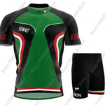 Kuwait National Team 2025 Cycling Jersey Set Summer Bicycle Clothing Road Bike Shirts Suit Bicycle Bib Shorts MTB Ropa Maillot-AMAZON FACTORY