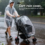 Large Pet Stroller for Cats & Dogs, Weather-Covered, Suitable for Various Pet Sizes, Outdoor Travel Cart-AMAZON FACTORY