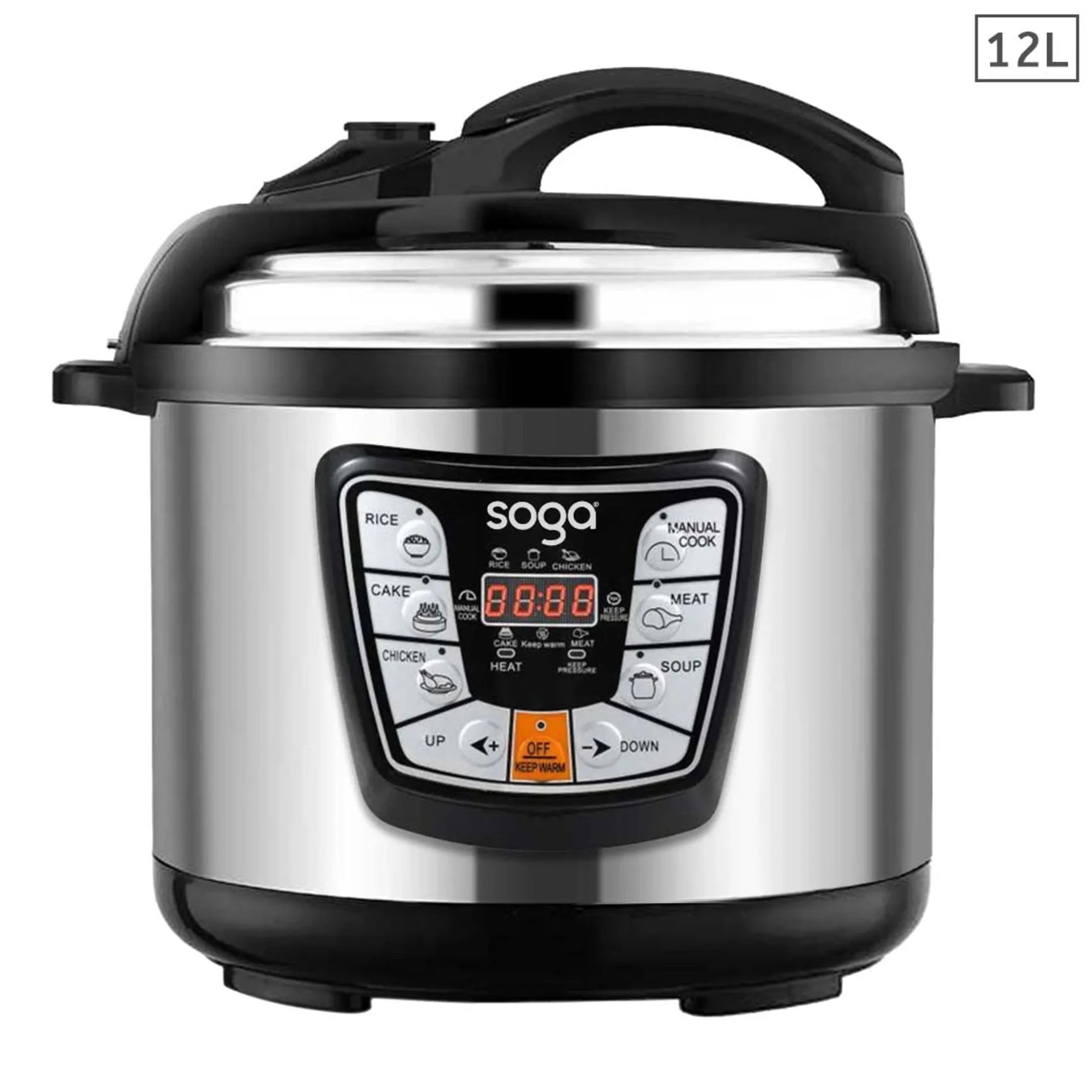lectric Stainless Steel Pressure 12-LT Cooker L W Multicooker-AMAZON FACTORY