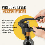 Lever Corkscrew Set by Savoy - AMAZON FACTORY