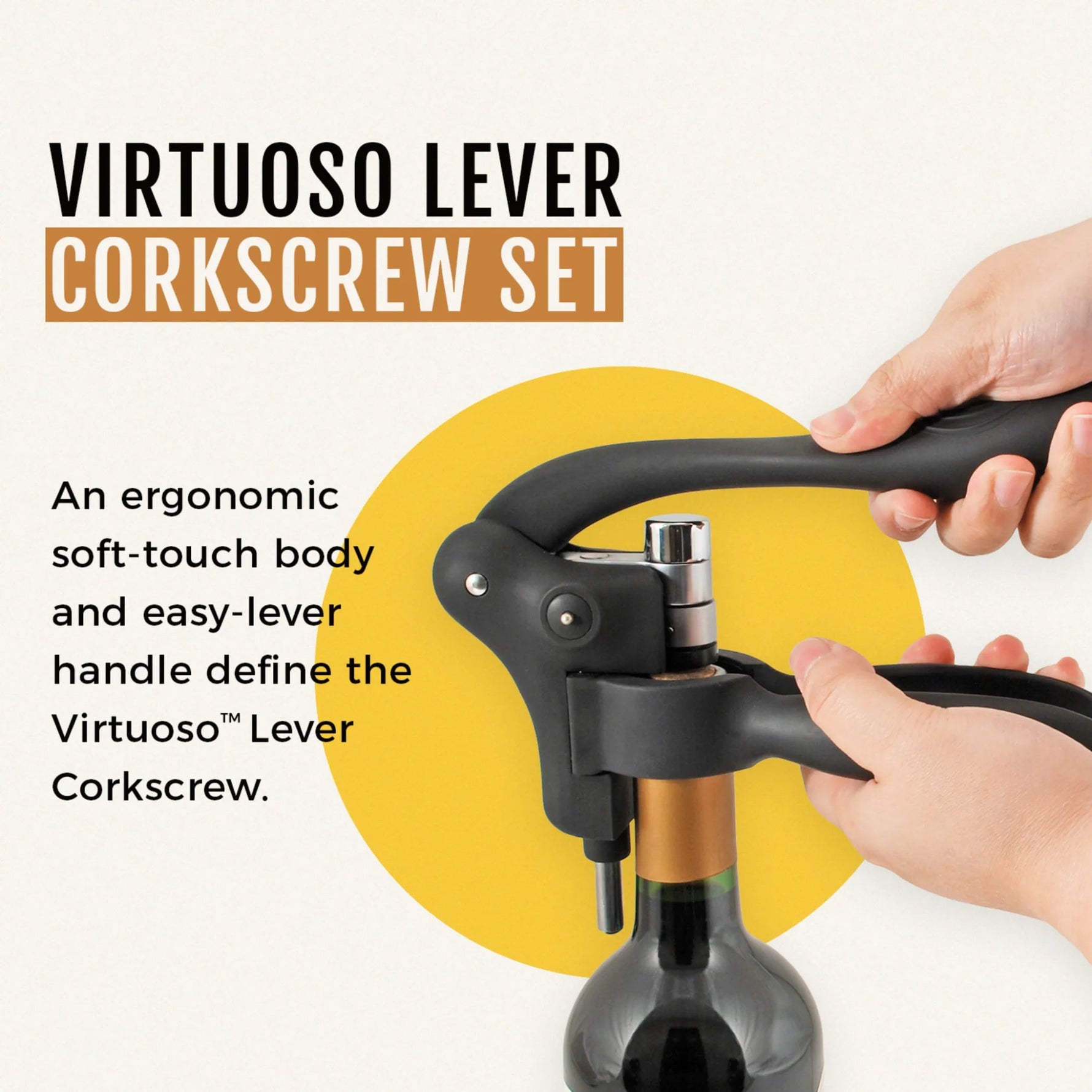 Lever Corkscrew Set by Savoy - AMAZON FACTORY
