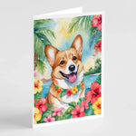 Luau Party Greeting Cards - Size: 5X7 | Pack Of: 8 | Collection name: Luau party-AMAZON FACTORY