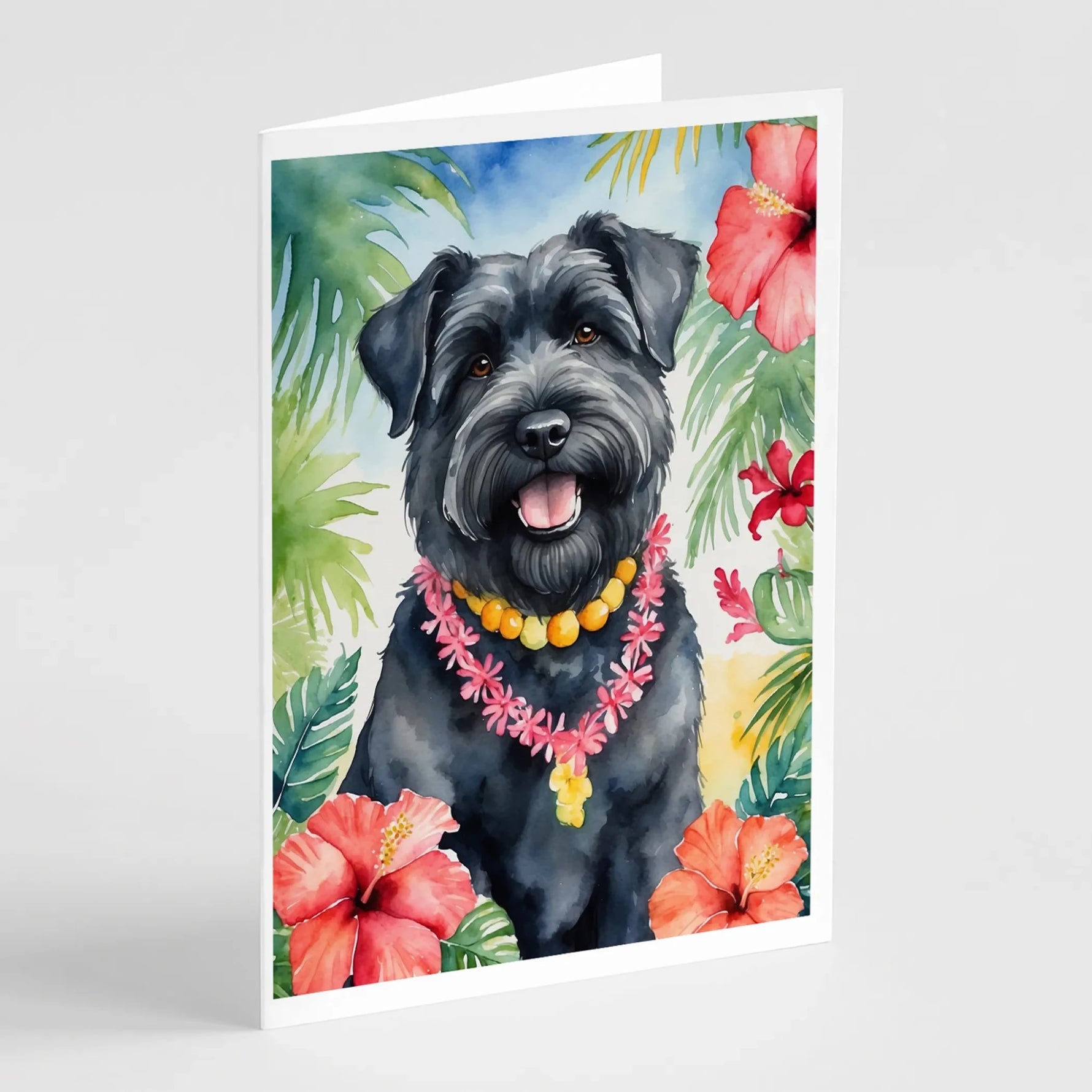Luau Party Greeting Cards - Size: 5X7 | Pack Of: 8 | Collection name: Luau party-AMAZON FACTORY
