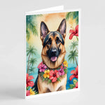 Luau Party Greeting Cards - Size: 5X7 | Pack Of: 8 | Collection name: Luau party-AMAZON FACTORY