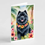 Luau Party Greeting Cards - Size: 5X7 | Pack Of: 8 | Collection name: Luau party-AMAZON FACTORY