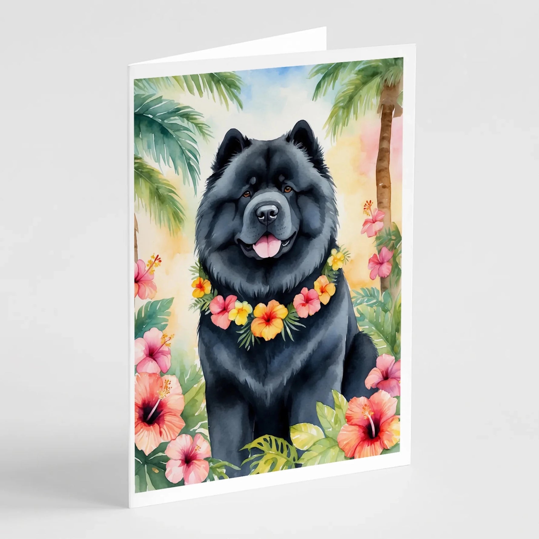Luau Party Greeting Cards - Size: 5X7 | Pack Of: 8 | Collection name: Luau party-AMAZON FACTORY