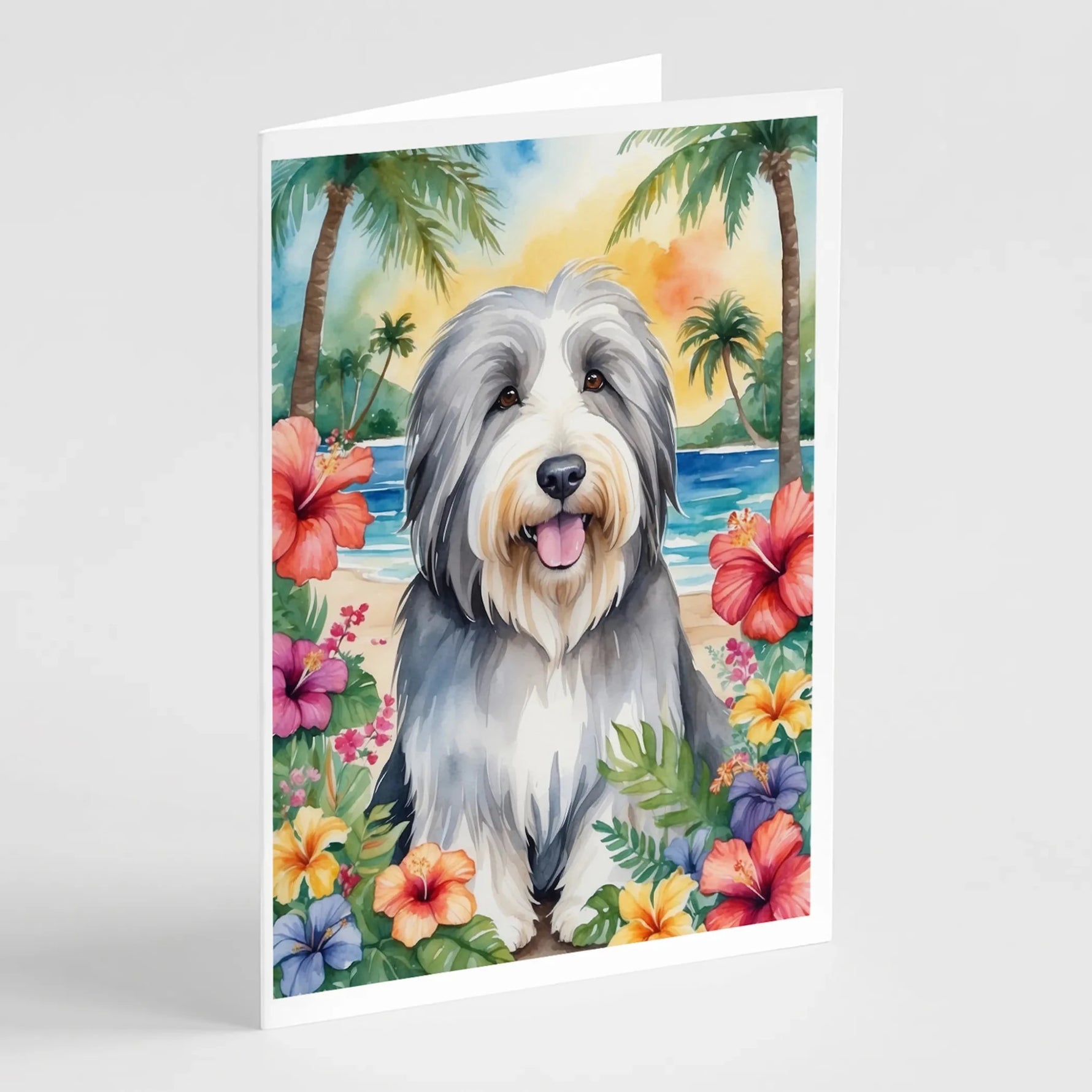Luau Party Greeting Cards - Size: 5X7 | Pack Of: 8 | Collection name: Luau party-AMAZON FACTORY