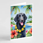 Luau Party Greeting Cards - Size: 5X7 | Pack Of: 8 | Collection name: Luau party-AMAZON FACTORY