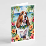 Luau Party Greeting Cards - Size: 5X7 | Pack Of: 8 | Collection name: Luau party-AMAZON FACTORY