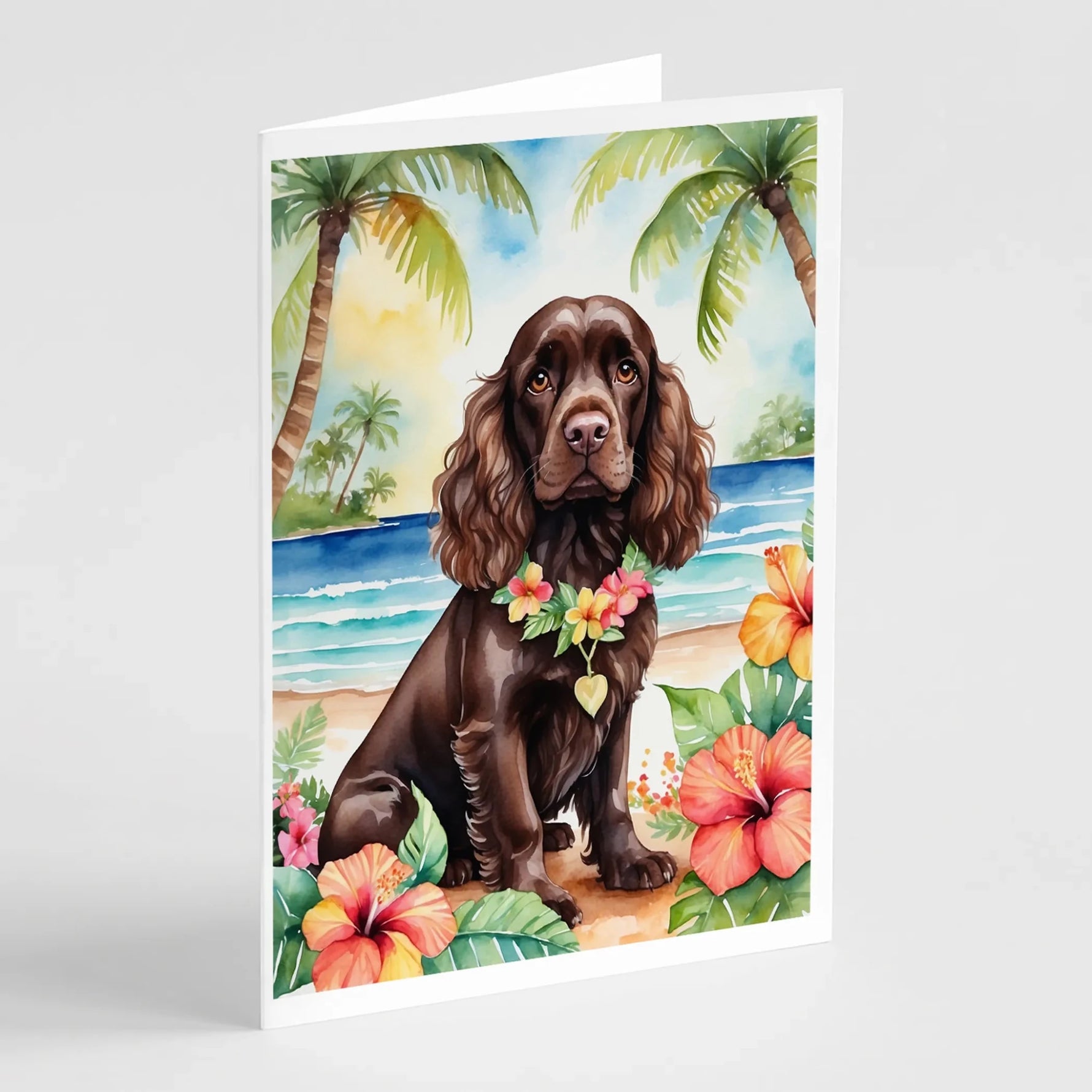 Luau Party Greeting Cards - Size: 5X7 | Pack Of: 8 | Collection name: Luau party-AMAZON FACTORY