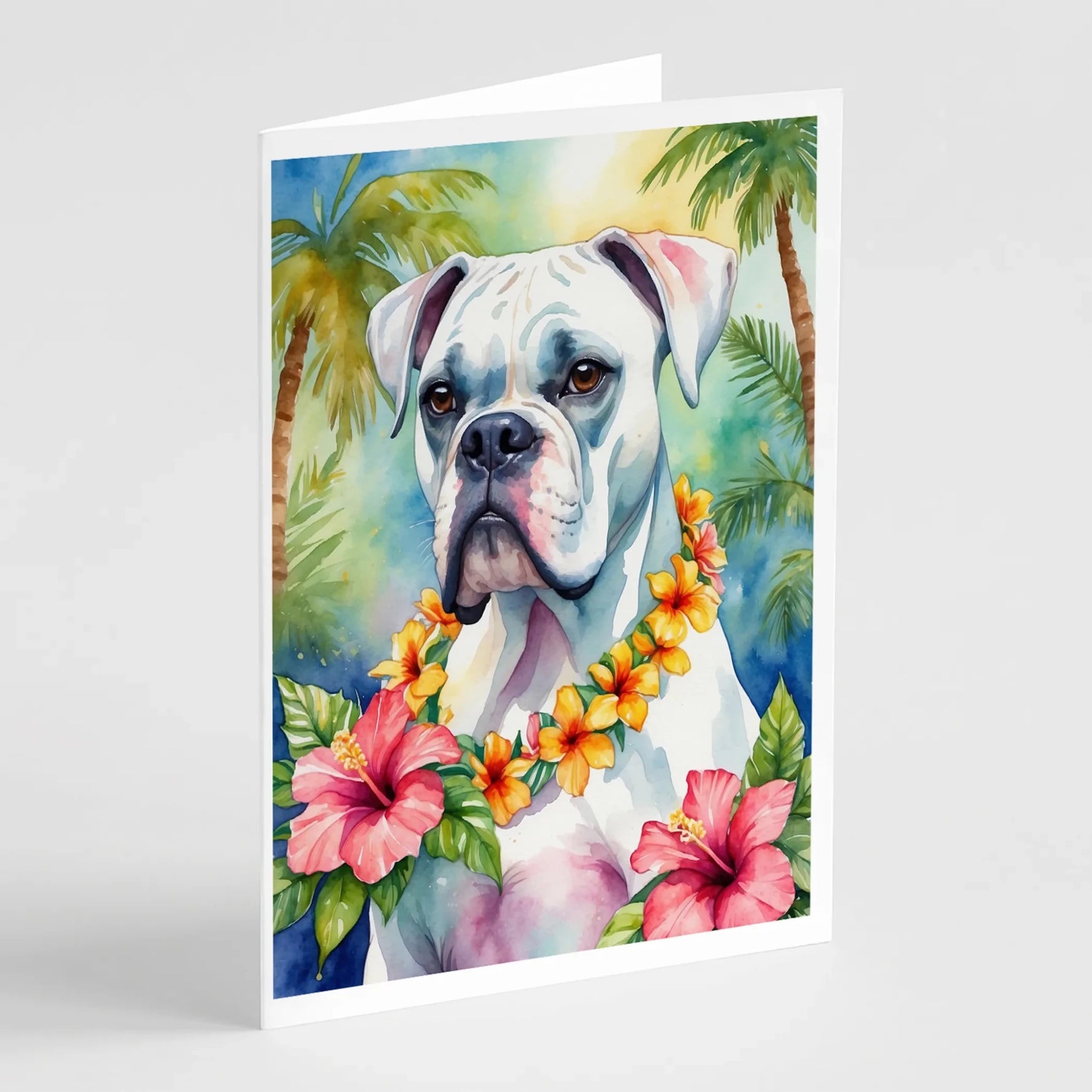 Luau Party Greeting Cards - Size: 5X7 | Pack Of: 8 | Collection name: Luau party-AMAZON FACTORY