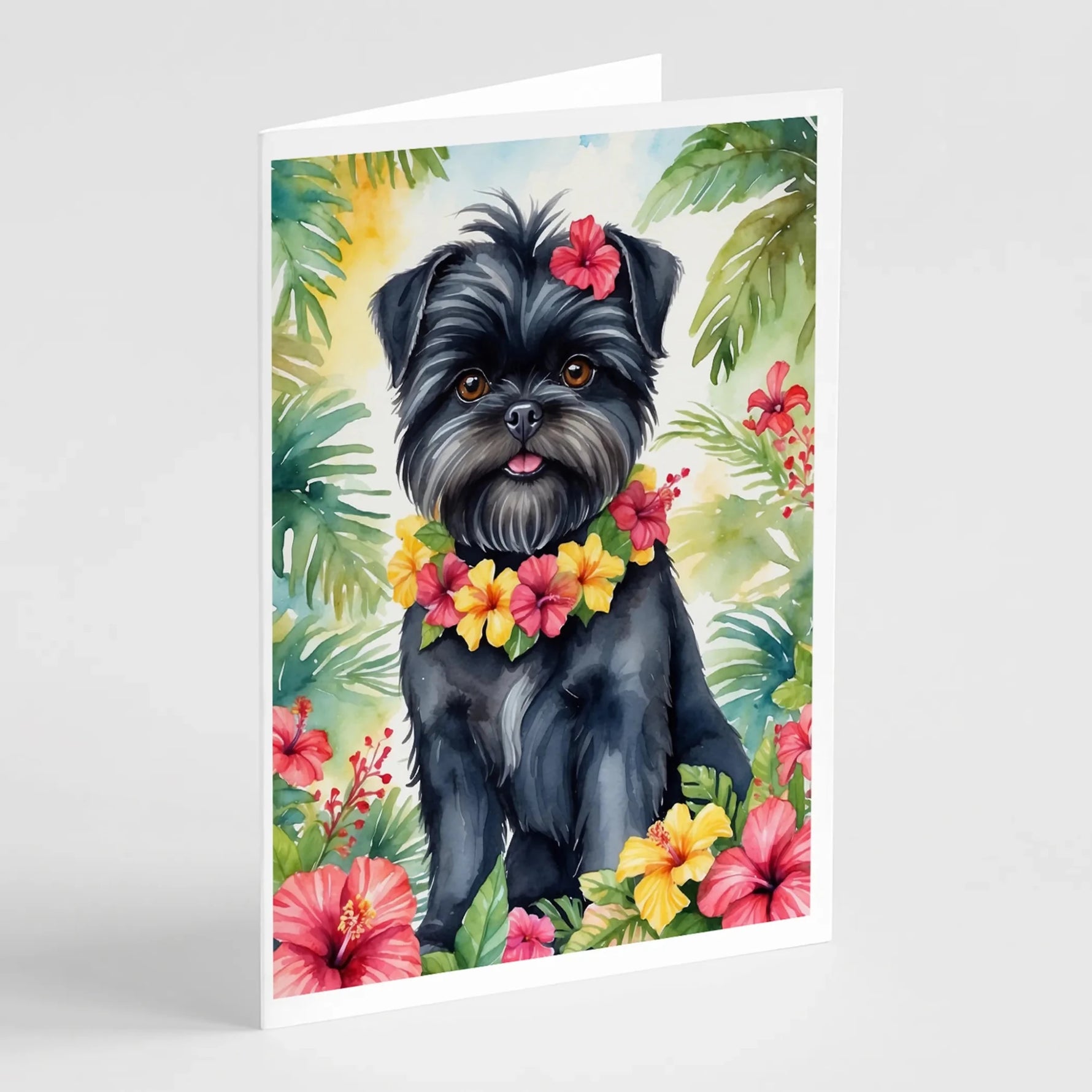 Luau Party Greeting Cards - Size: 5X7 | Pack Of: 8 | Collection name: Luau party-AMAZON FACTORY