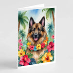 Luau Party Greeting Cards - Size: 5X7 | Pack Of: 8 | Collection name: Luau party-AMAZON FACTORY