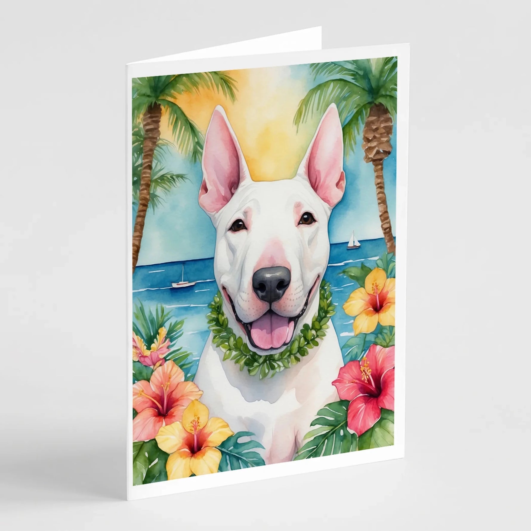 Luau Party Greeting Cards - Size: 5X7 | Pack Of: 8 | Collection name: Luau party-AMAZON FACTORY