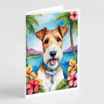 Luau Party Greeting Cards - Size: 5X7 | Pack Of: 8 | Collection name: Luau party-AMAZON FACTORY