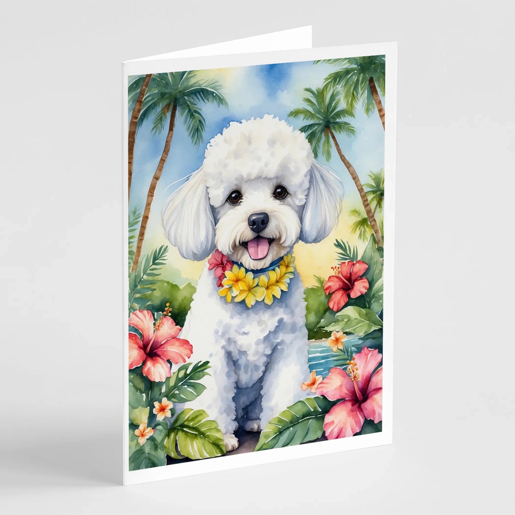 Luau Party Greeting Cards - Size: 5X7 | Pack Of: 8 | Collection name: Luau party-AMAZON FACTORY