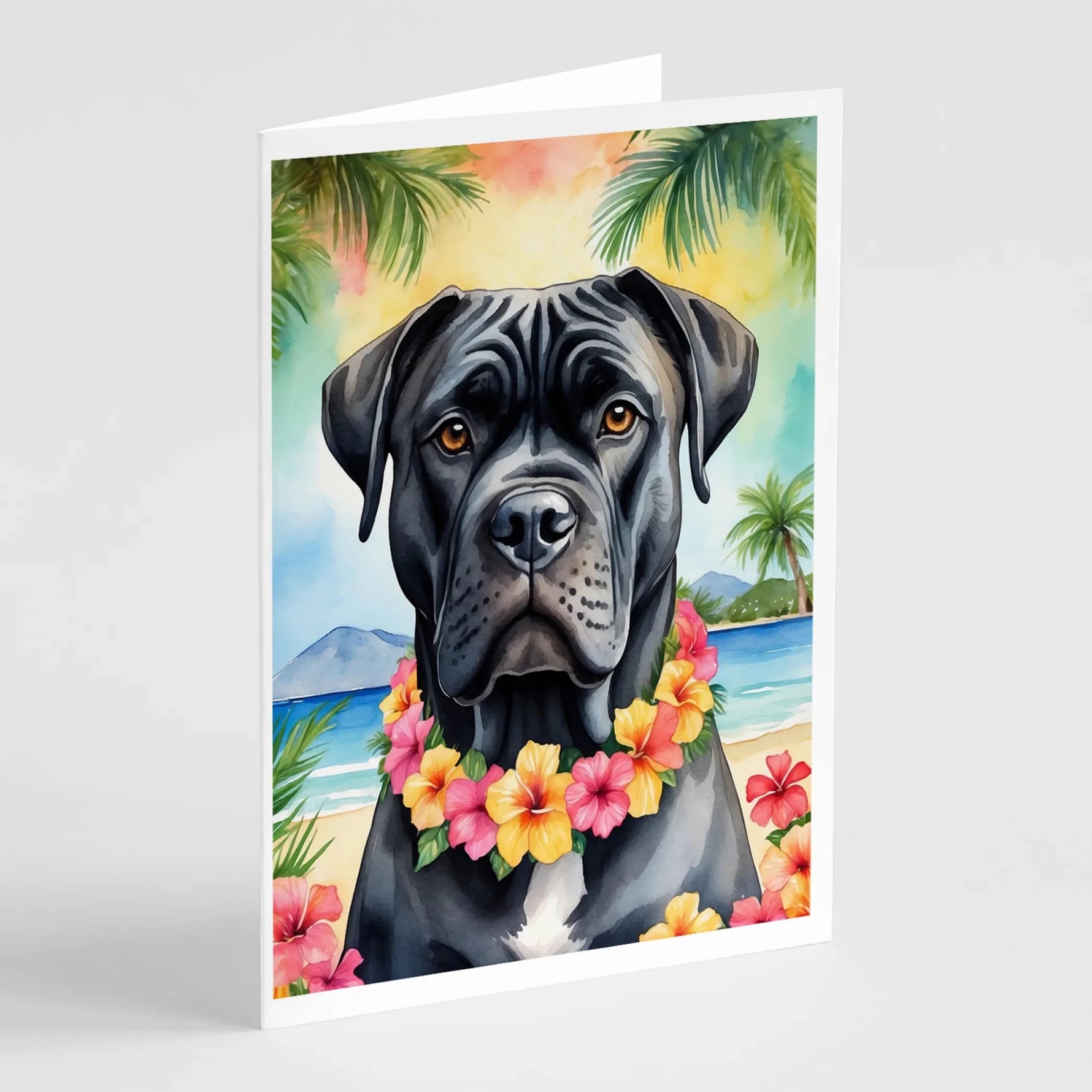 Luau Party Greeting Cards - Size: 5X7 | Pack Of: 8 | Collection name: Luau party-AMAZON FACTORY
