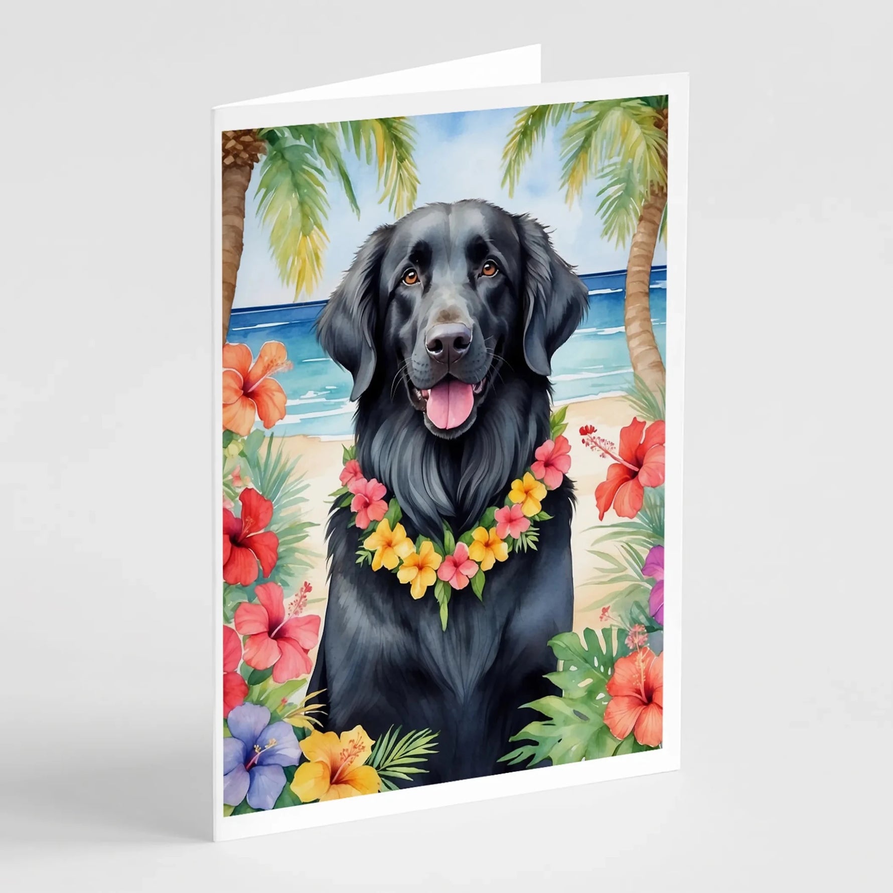 Luau Party Greeting Cards - Size: 5X7 | Pack Of: 8 | Collection name: Luau party-AMAZON FACTORY