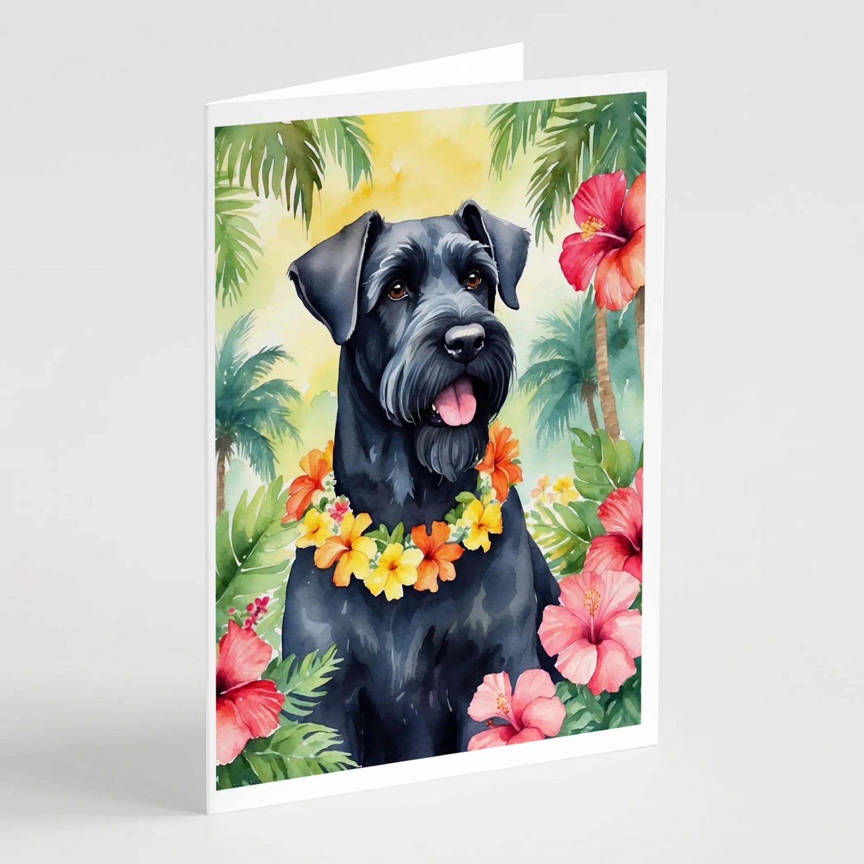 Luau Party Greeting Cards - Size: 5X7 | Pack Of: 8 | Collection name: Luau party-AMAZON FACTORY