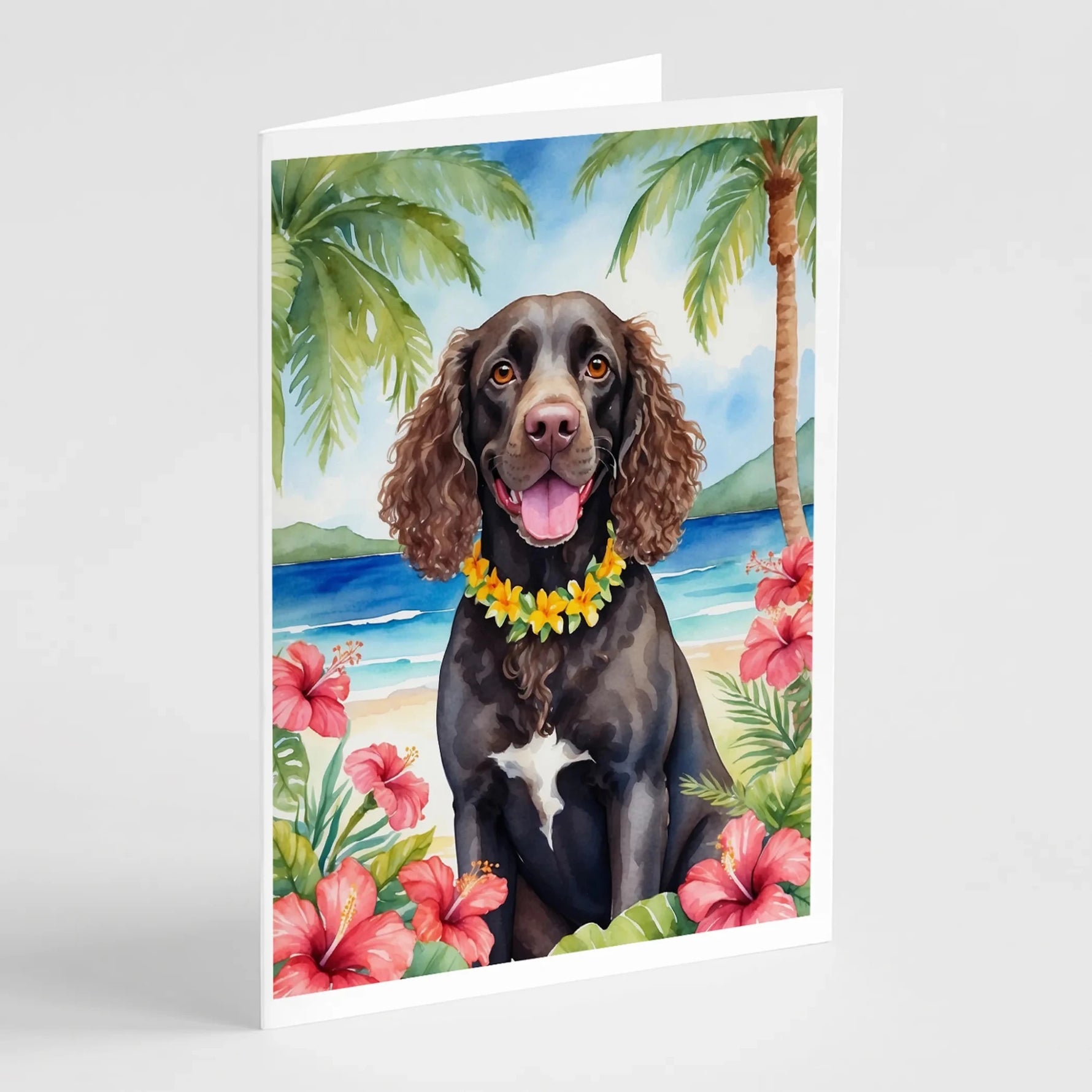 Luau Party Greeting Cards - Size: 5X7 | Pack Of: 8 | Collection name: Luau party-AMAZON FACTORY