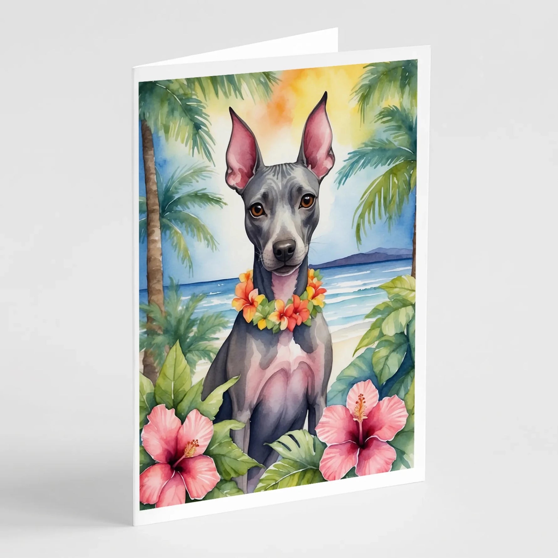 Luau Party Greeting Cards - Size: 5X7 | Pack Of: 8 | Collection name: Luau party-AMAZON FACTORY