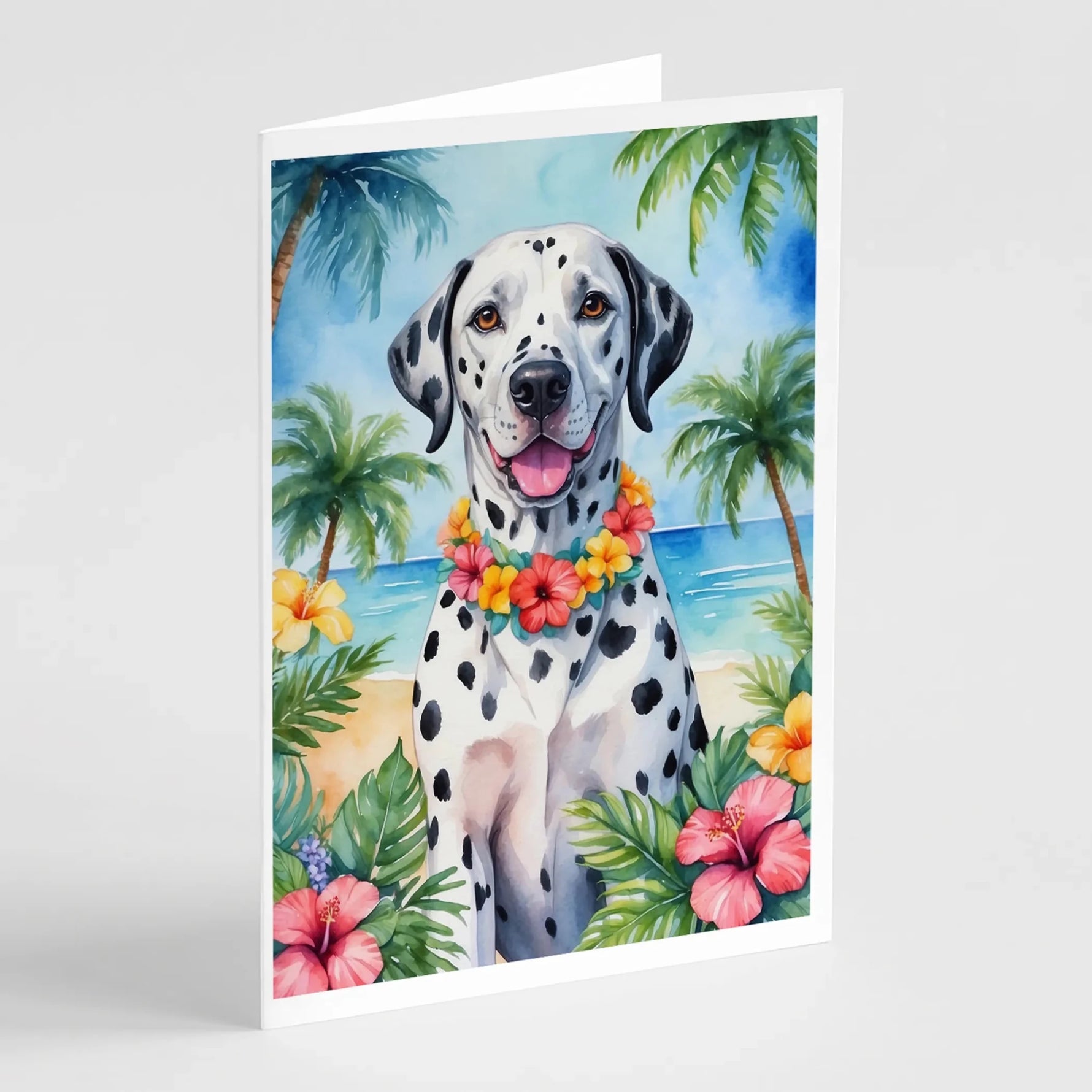 Luau Party Greeting Cards - Size: 5X7 | Pack Of: 8 | Collection name: Luau party-AMAZON FACTORY