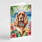 Luau Party Greeting Cards - Size: 5X7 | Pack Of: 8 | Collection name: Luau party-AMAZON FACTORY