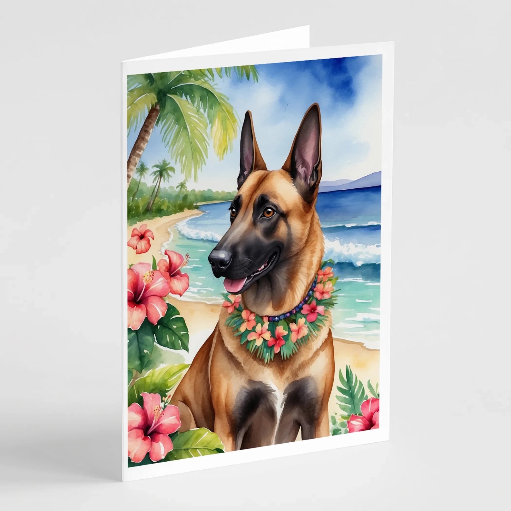 Luau Party Greeting Cards - Size: 5X7 | Pack Of: 8 | Collection name: Luau party-AMAZON FACTORY