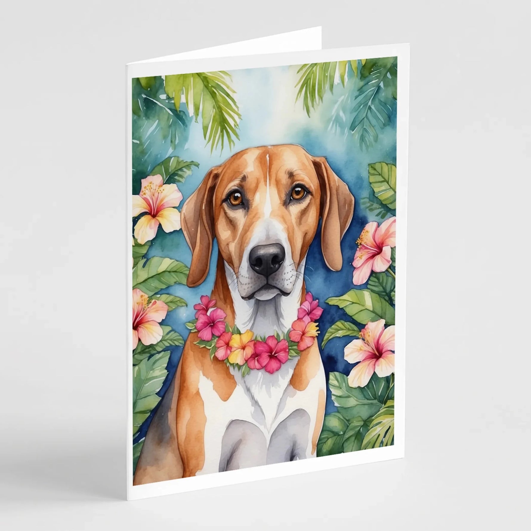 Luau Party Greeting Cards - Size: 5X7 | Pack Of: 8 | Collection name: Luau party-AMAZON FACTORY