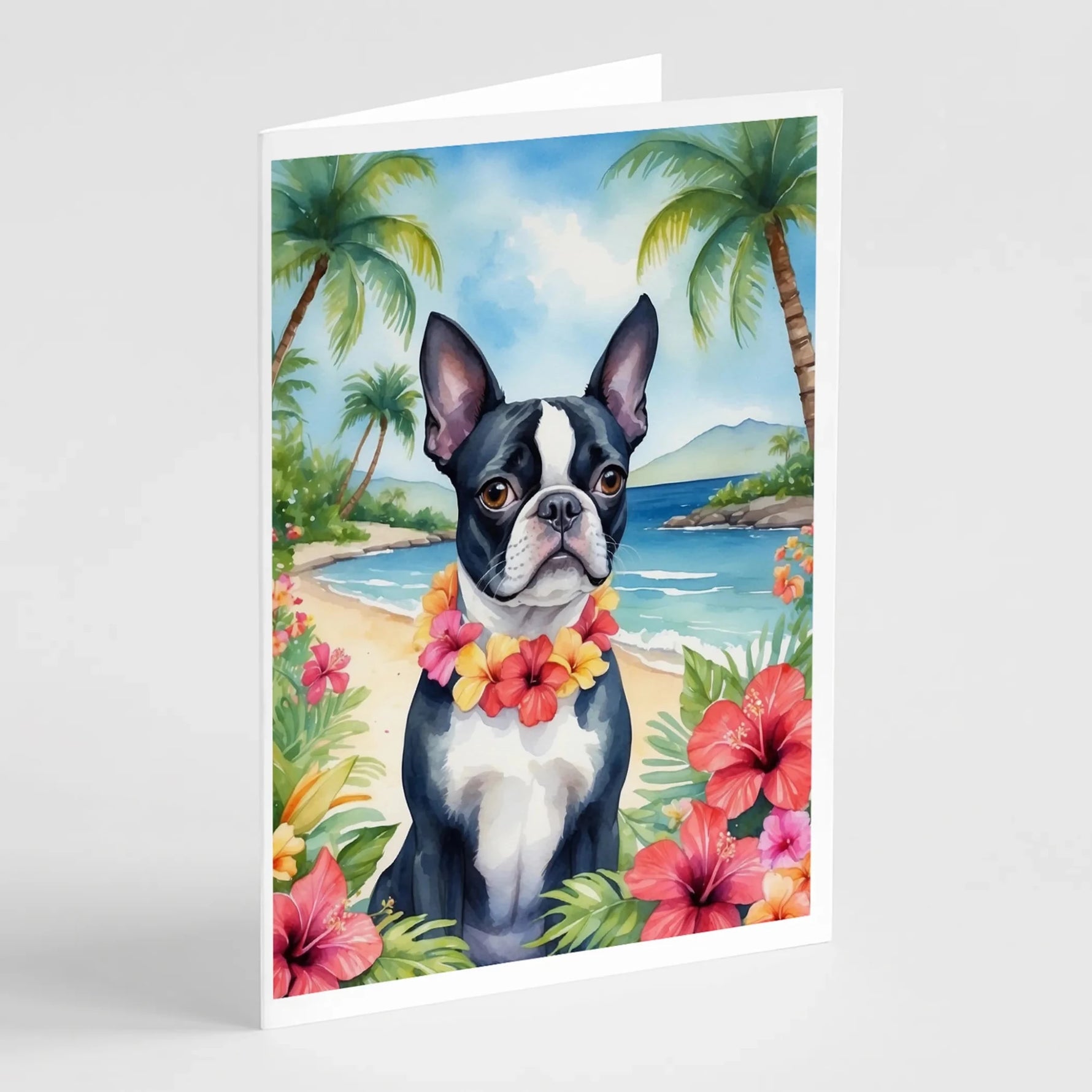 Luau Party Greeting Cards - Size: 5X7 | Pack Of: 8 | Collection name: Luau party-AMAZON FACTORY