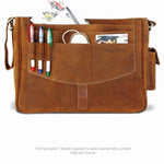 MacCase Premium Leather Messenger Bag - AMAZON FACTORY