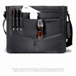 MacCase Premium Leather Messenger Bag - AMAZON FACTORY