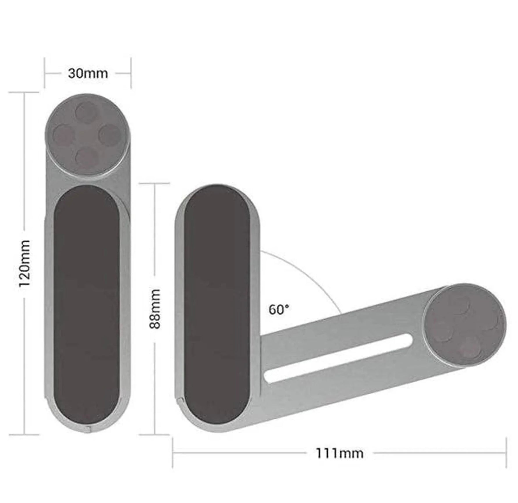 Magnetic Smartphone Side Mount for Laptops and Desktop Monitors-AMAZON FACTORY